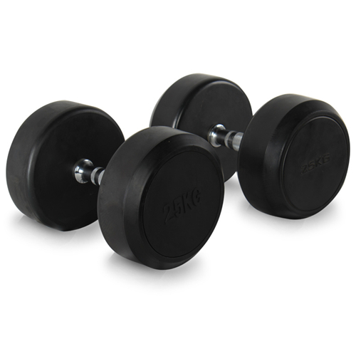 DP-01黑色固定包膠啞鈴健身器材廠家批發大圖展示3