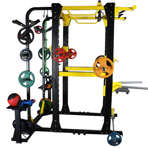 多功能深蹲架 商用健身房深蹲臥推訓(xùn)練架廠家M1033大圖展示2